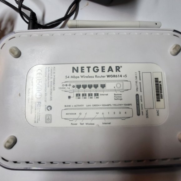 Netgear Wireless - G Router WGR614 / 54Mbps | Pre-Owned | Tested & Working - Picture 4 of 7